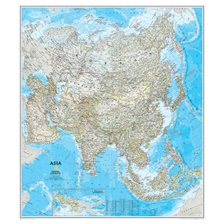NATIONAL GEOGRAPHIC Asia Wall Map 34 X 38 NGMRE00620145